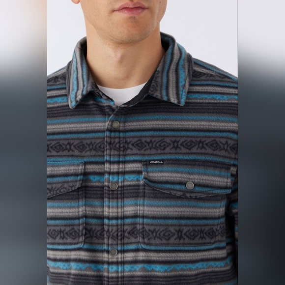 O'NEILL GLACIER SUPERFLEECE OVERSHIRT - GRAPHITE - S - Picture 7 of 10